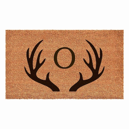 Calloway Mills Monogram Door Mat, Black, Natural, 36 in W x 72 in L 108803672O